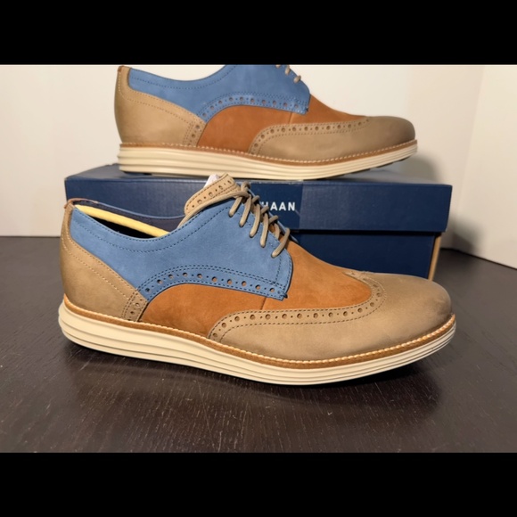 Cole Haan Original Grand Shortwing Oxford Shoes Dark Sequoia/Irish Mens 10M